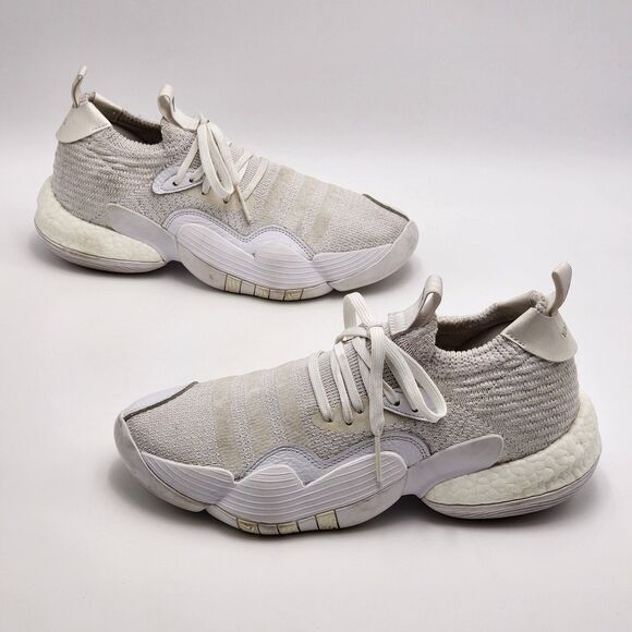 Adidas Trae Young 2.0 White Bash Basketball Sneakers Men's Size 9 NWT - Picture 4 of 12